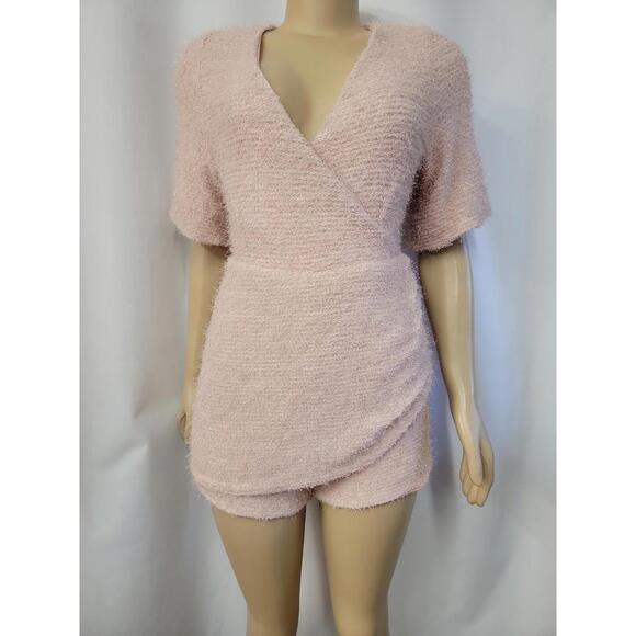 Hilary Duff for Smash + Tess Tinsel Skorty pink Women's Romper 2XS NEW #E - Picture 8 of 11
